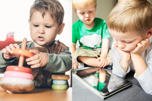 Montessori Toys vs. Digital Play: A Balanced Approach to Child Development in a Digital Age