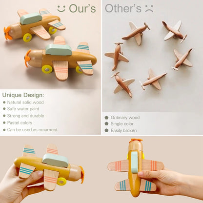 Montessori Wooden Train Toy for Kids | Baby Educational Learning Toy | Eco-Friendly Wooden Trolley for Early Childhood Development