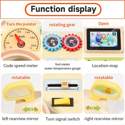 Montessori Kids LED Light Busy Board | Sensory Switch Activity Toy for Baby & Toddler Learning (Ages 2-6) | Perfect for Travel & Education