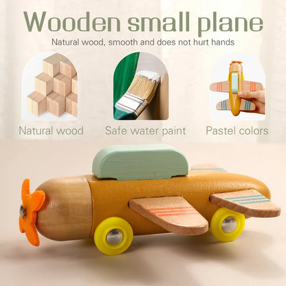 Montessori Wooden Train Toy for Kids | Baby Educational Learning Toy | Eco-Friendly Wooden Trolley for Early Childhood Development