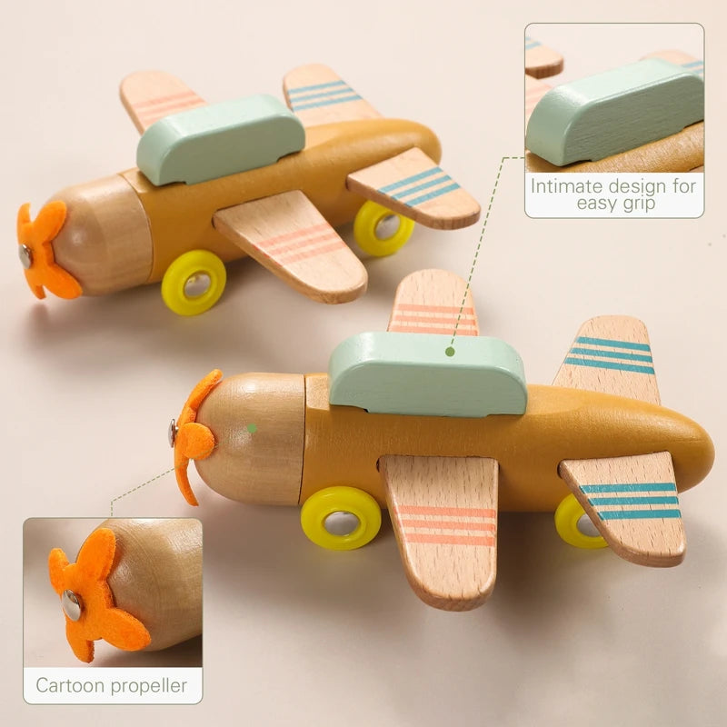 Montessori Wooden Train Toy for Kids | Baby Educational Learning Toy | Eco-Friendly Wooden Trolley for Early Childhood Development
