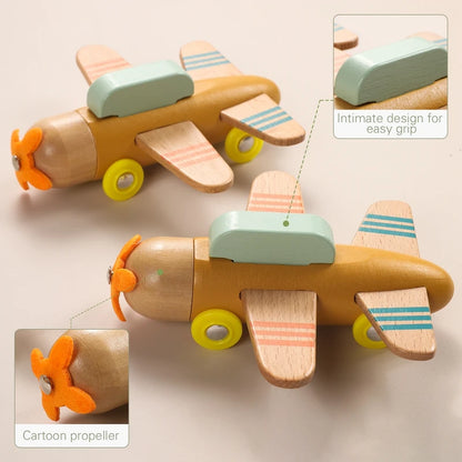 Montessori Wooden Train Toy for Kids | Baby Educational Learning Toy | Eco-Friendly Wooden Trolley for Early Childhood Development