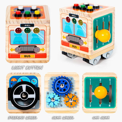 Montessori Kids LED Light Busy Board | Sensory Switch Activity Toy for Baby & Toddler Learning (Ages 2-6) | Perfect for Travel & Education